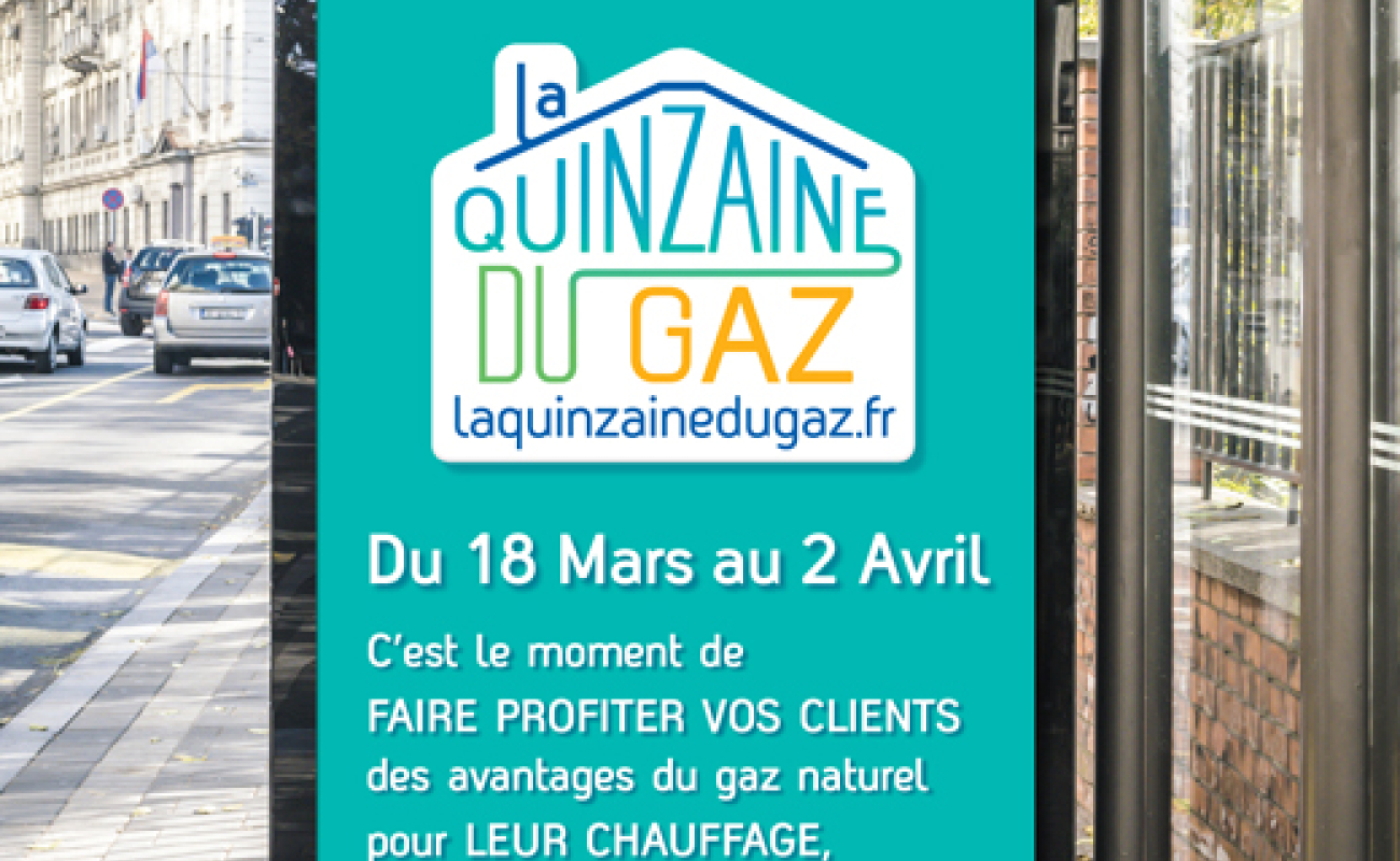 Pour la 2ème année consécutive, GRDF lance l’opération la Quinzaine du Gaz, du 18 mars au 2 avril.