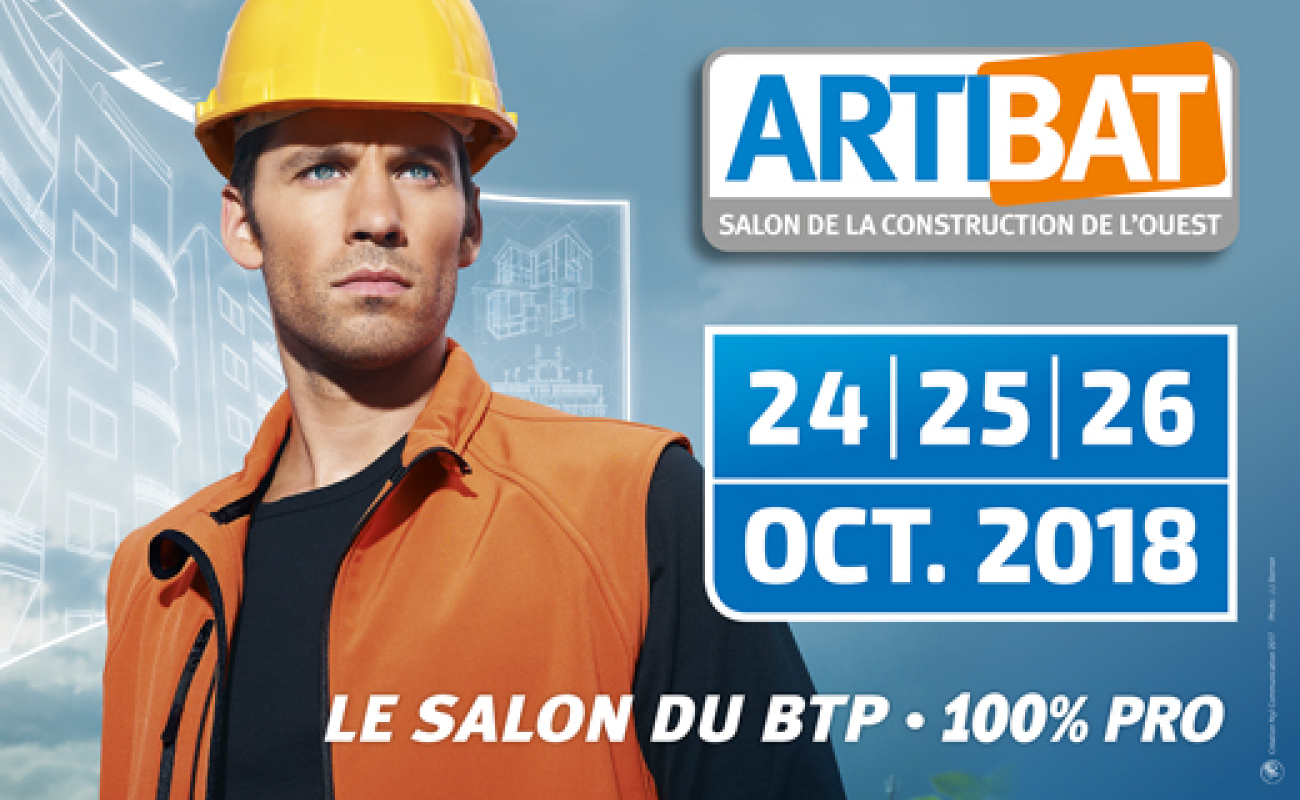 Le salon de la construction Artibat se tiendra au Parc Expo de Rennes les 24, 25 et 26 octobre