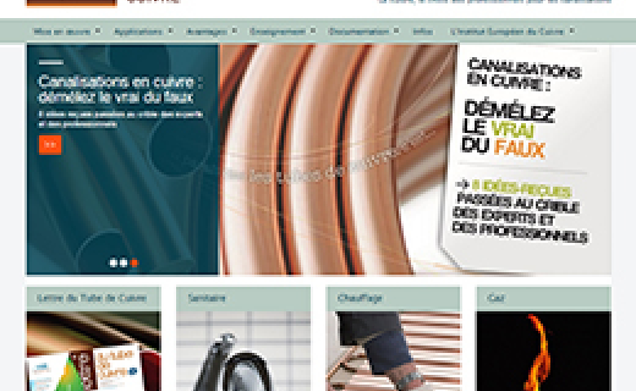 site tube cuivre
