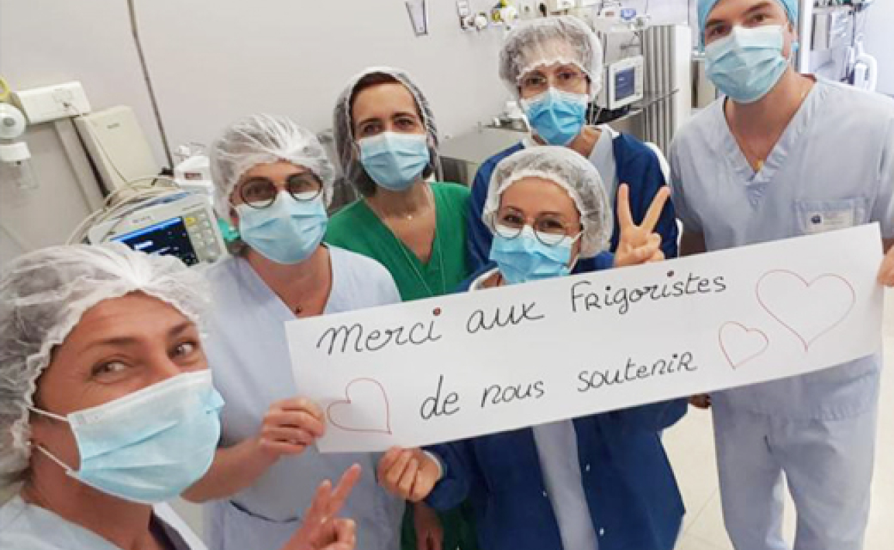 les frigoristes solidaires des soignants