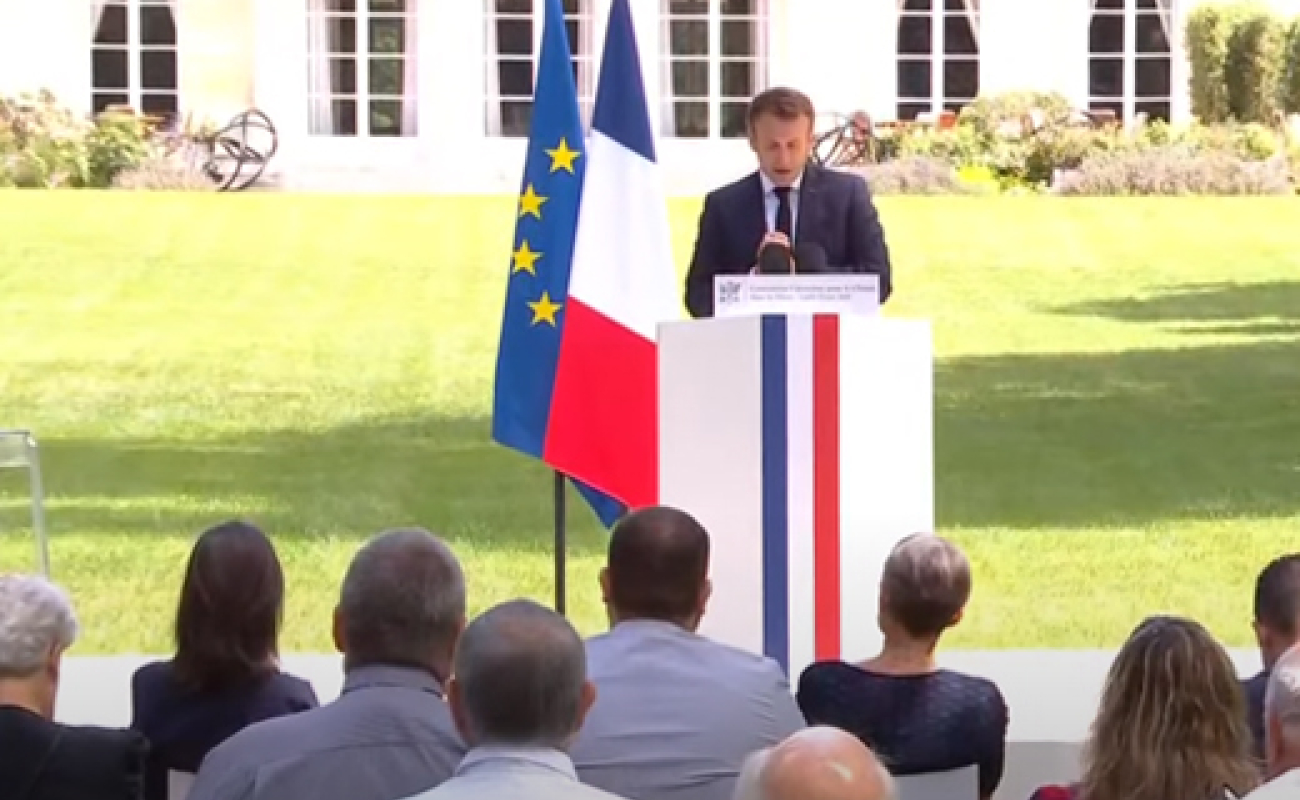 le president face à la convention citoyenne