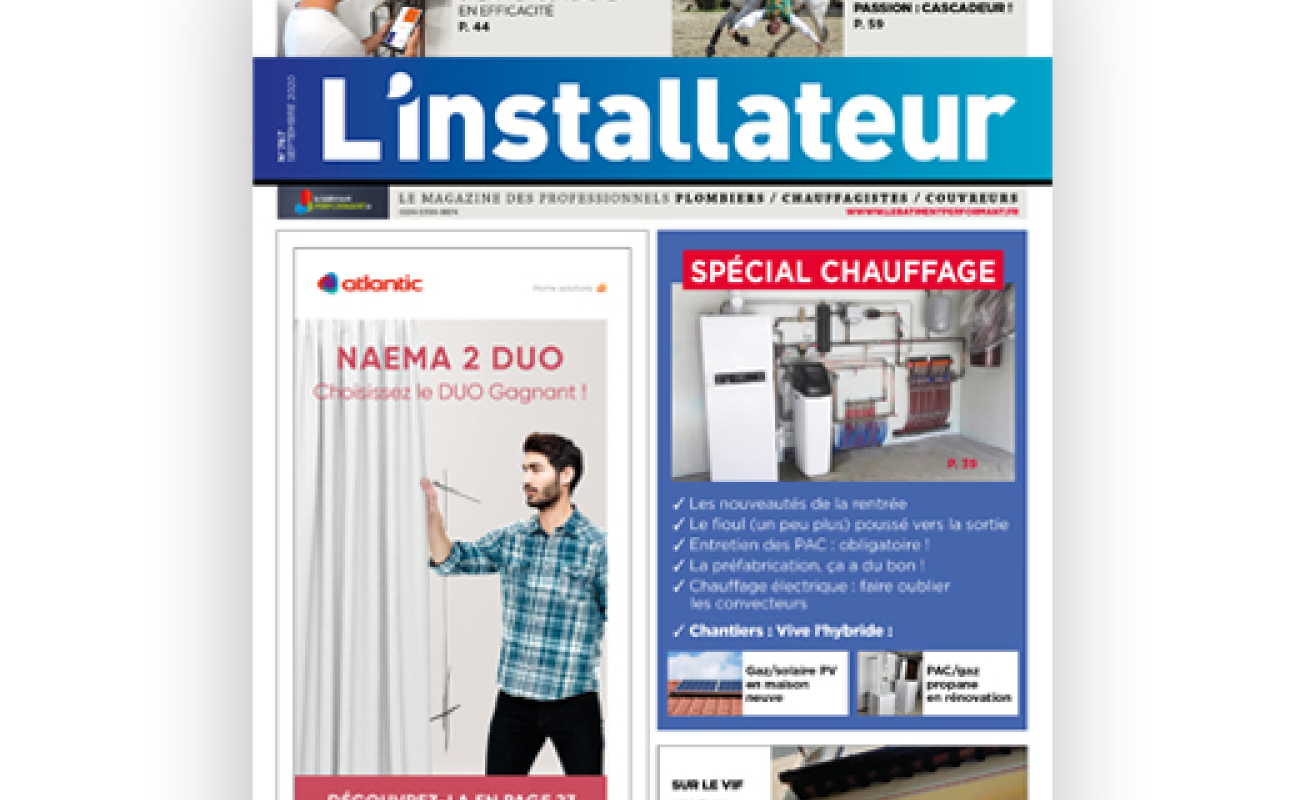 L'Installateur de septembre est paru !