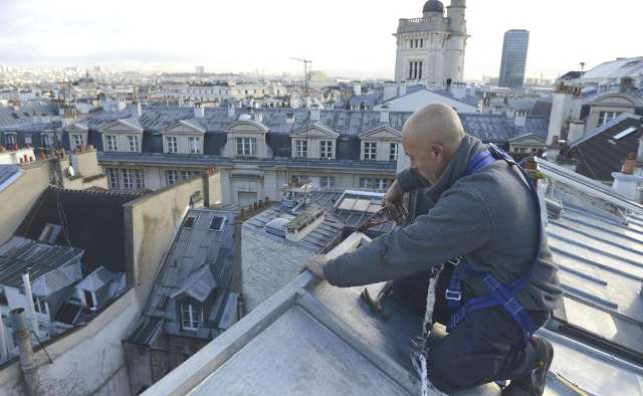 Unesco : la candidature des couvreurs parisiens est lancée - Photo Gilles Mermet