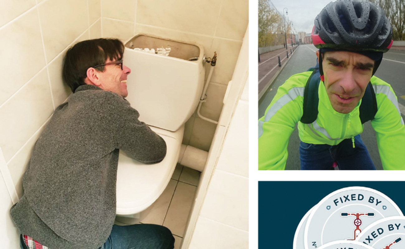 Fred-Leplombier, la passion du vélo et du dépannage