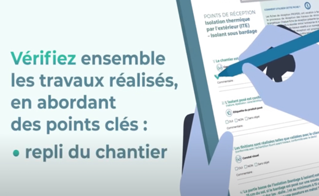 Rénovation énergétique : des fiches pour faciliter la reception
