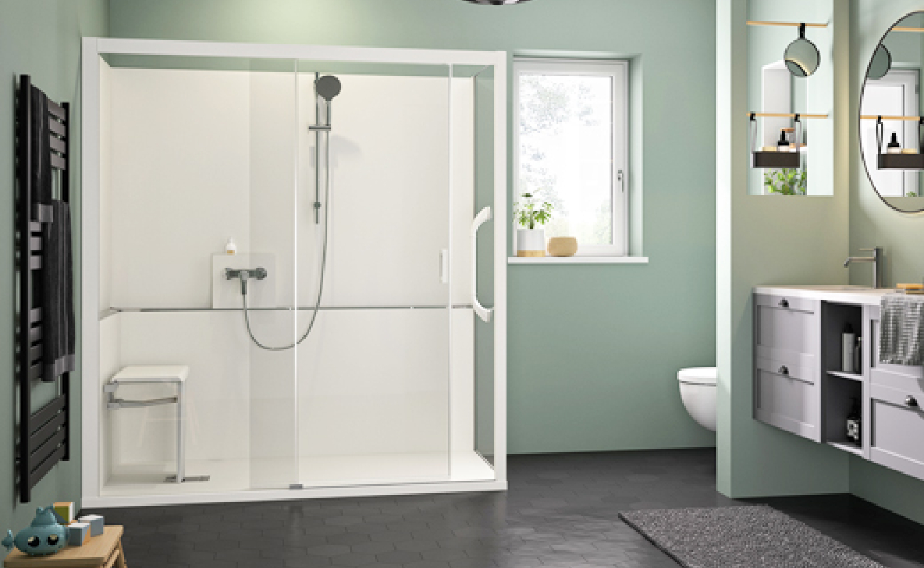 Pleins feux sur la douche