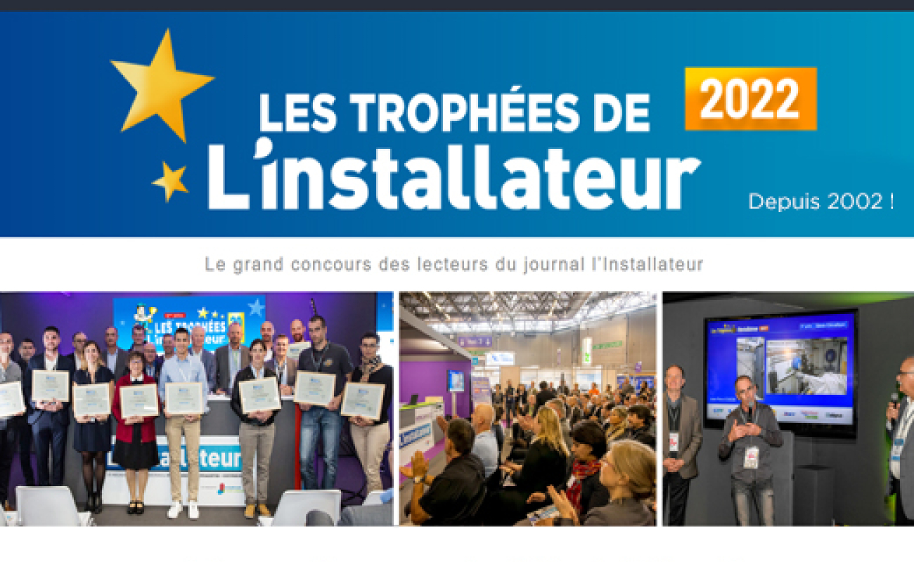 Page d'accueil site Trophées de l'Installateur