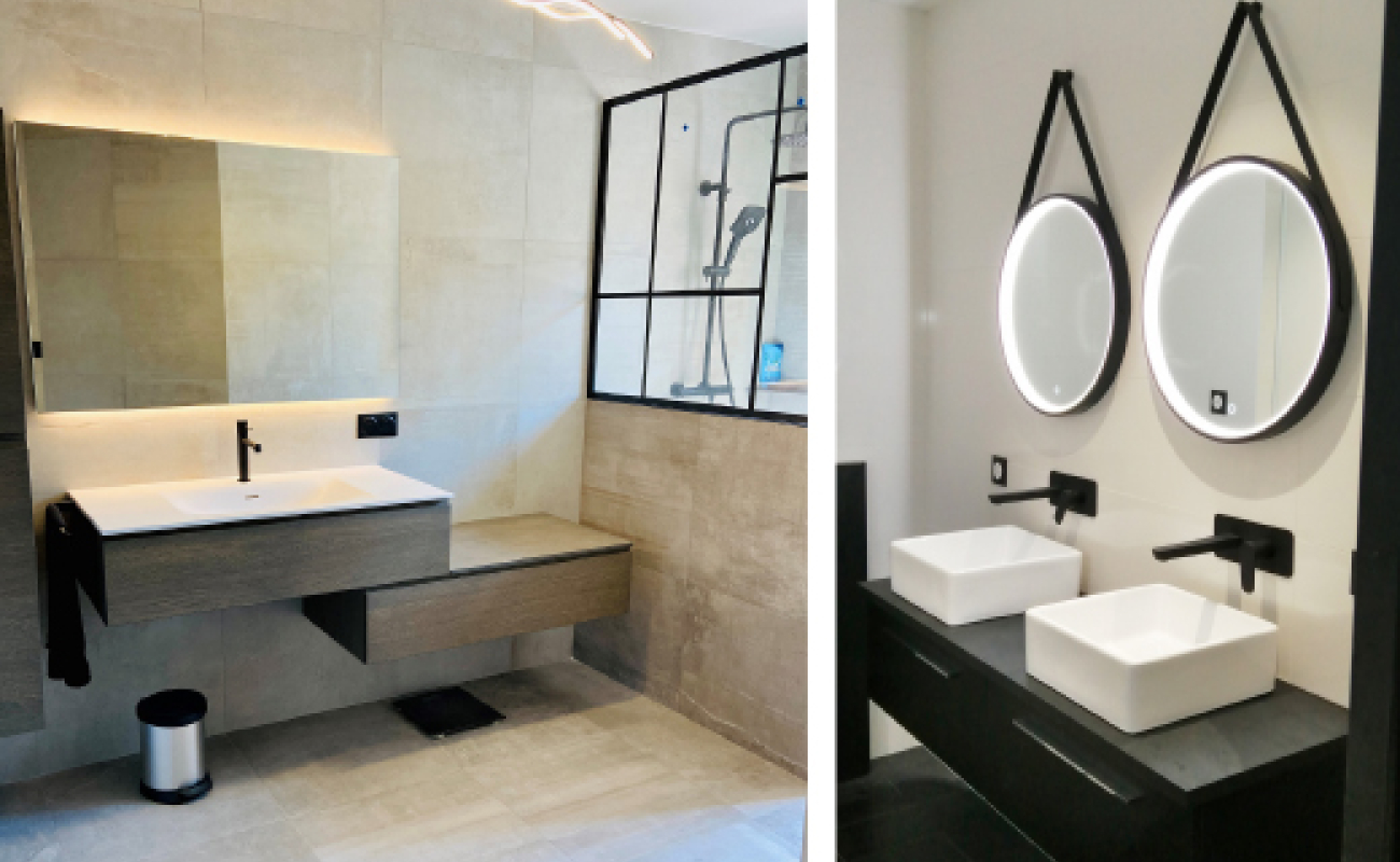 Des salles de bains très tendance