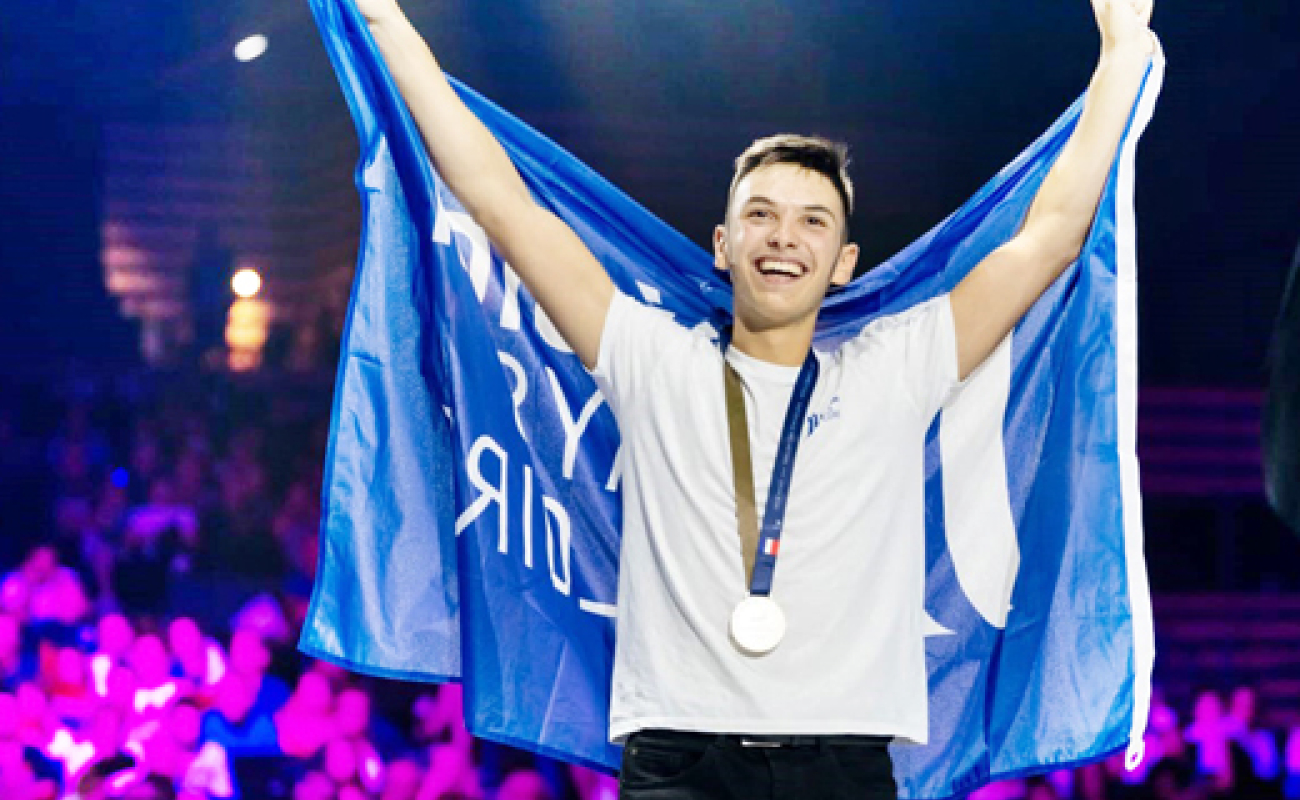 Axel Bézias, 19 ans, médaille d’or en plomberie-chauffage aux Worldskills France