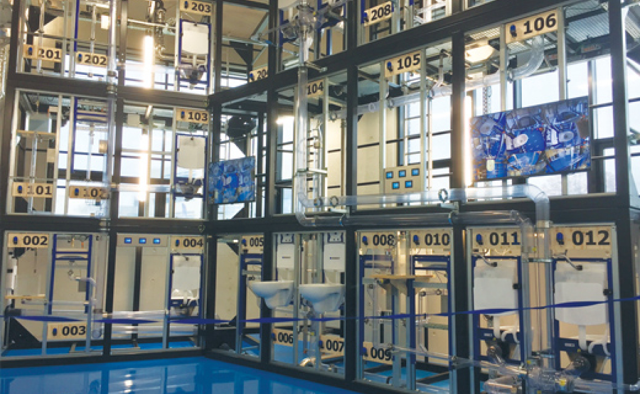 L’Eco-Campus du Bâtiment inaugure sa tour hydraulique