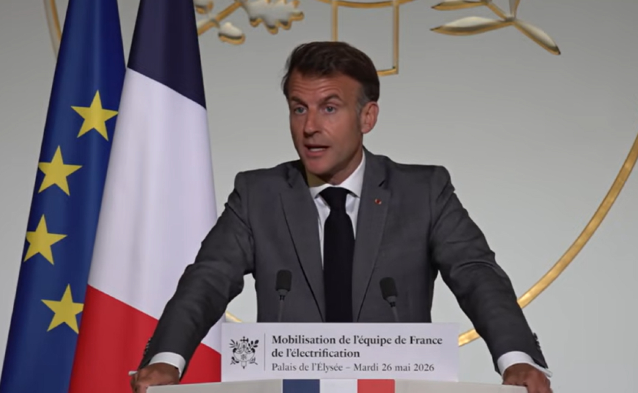Emmanuel Macron discours équipe de France de l'électrification