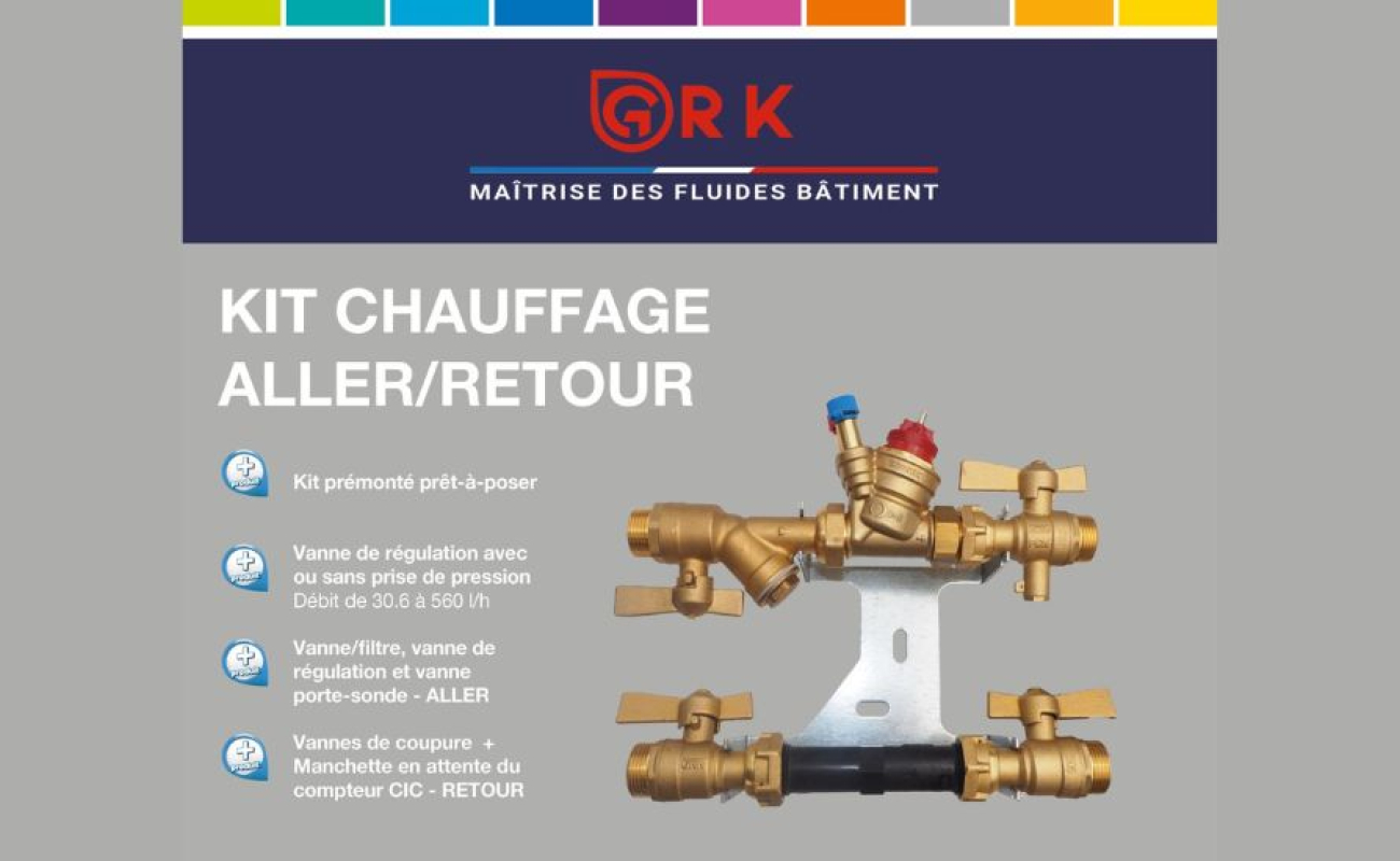 grk, kit, fabricant, produit, aller, retour, chauffage
