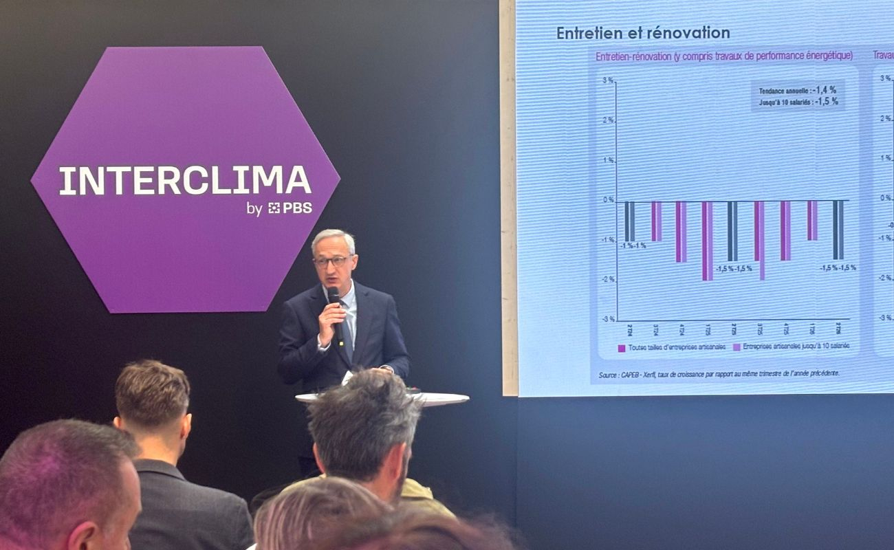 À Interclima, Uniclima dévoile ses chiffres du premier semestre 2026 : les PAC air/air bondissent de 36,2 %, les PAC air/eau repartent et les chaudières reculent.