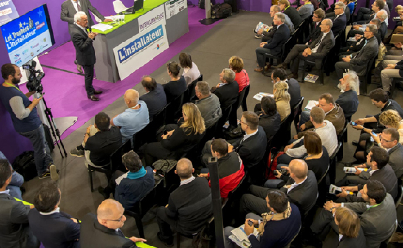 Remise des Trophées de L'Installateur 2015, sur le salon Interclima