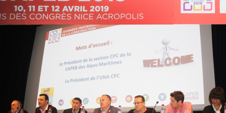 Rendez-vous annuel des délégués départementaux des sections professionnelles de la Capeb, les Journées professionnelles de la Construction se sont tenues les 11 et 12 avril à Nice.