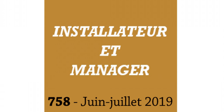 article paru dans l'installateur 758