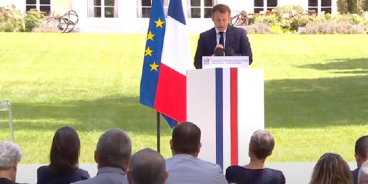 le president face à la convention citoyenne