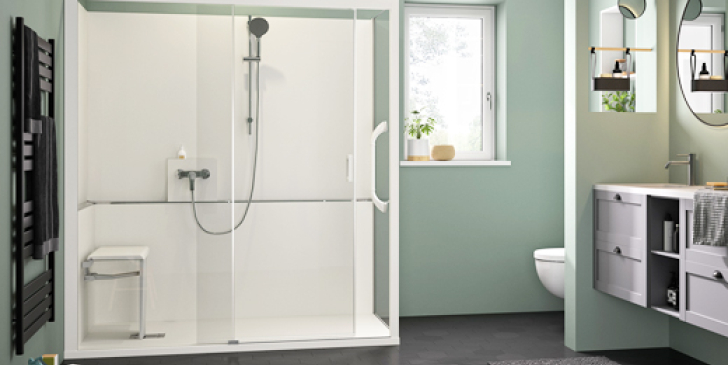 Pleins feux sur la douche