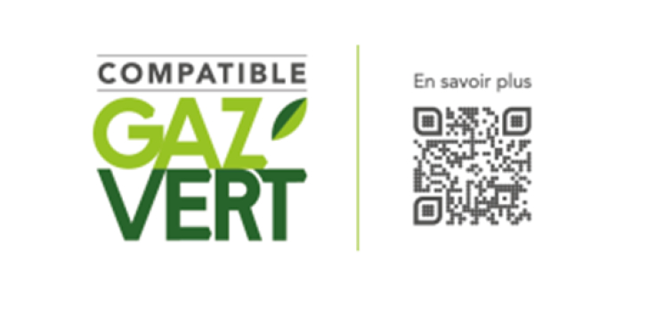 mention compatible gaz vert