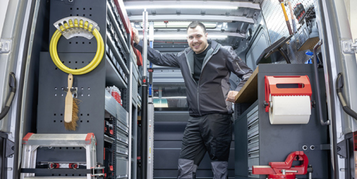 Aménagements de véhicules utilitaires Orsymobil de la société Würth