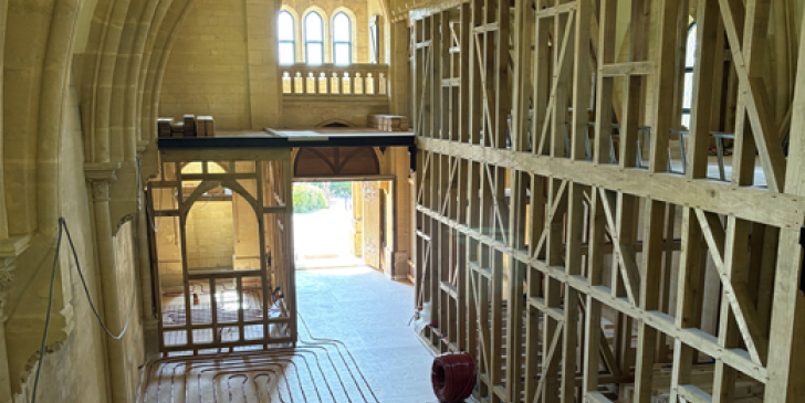 chantier église Rehau