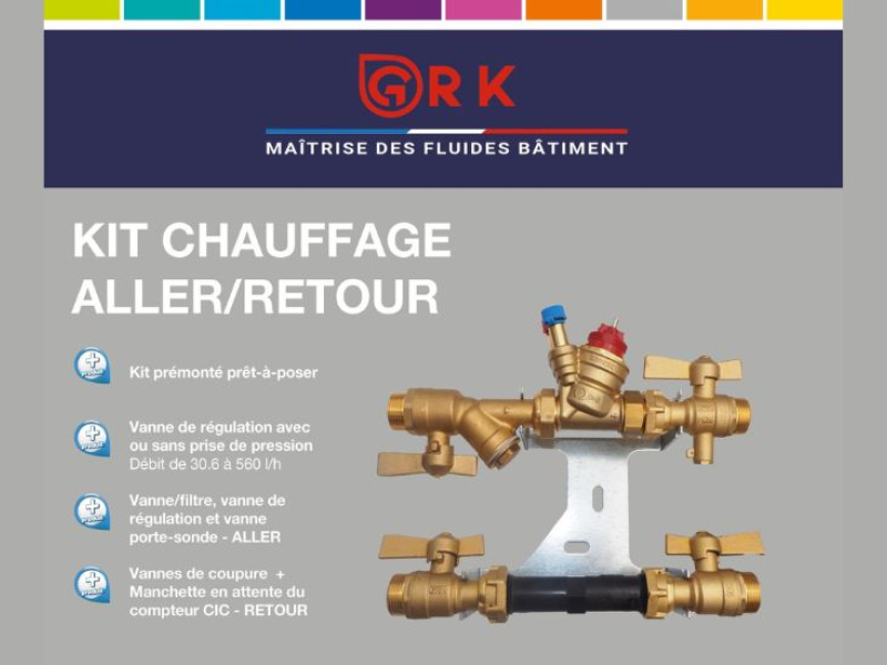 grk, kit, fabricant, produit, aller, retour, chauffage
