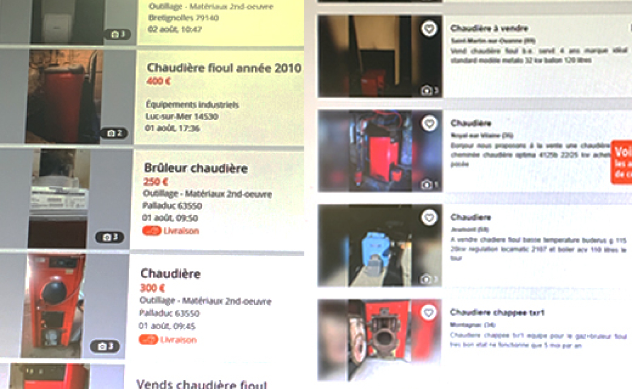 A vendre chaudière fioul